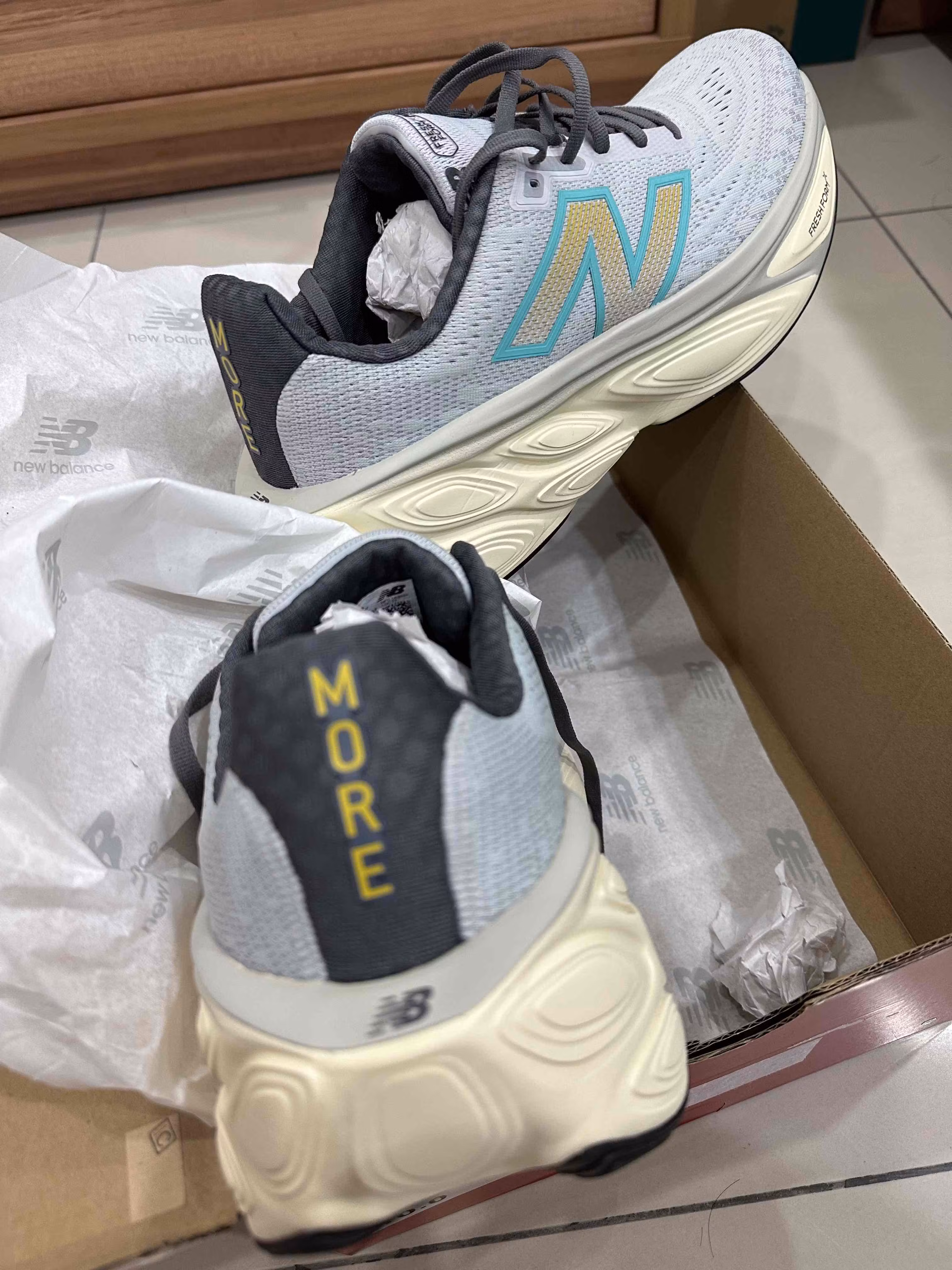 New Balance Fresh Foam X More v5 'Gray Blue' MMORLJ5-2E New Balance Fresh Foam X More v5 'Gray Blue' MMORLJ5-2E
